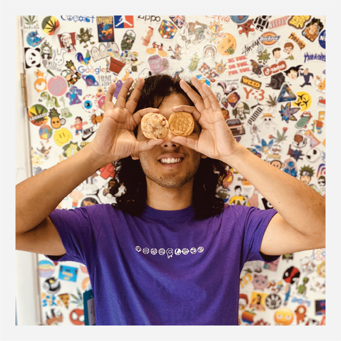 mCream Merch - Model showcasing mCream apparel